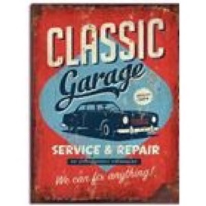 Træ skilt Classic Garage - Service...30x40cm 